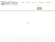 Tablet Screenshot of eastunionchurch.org